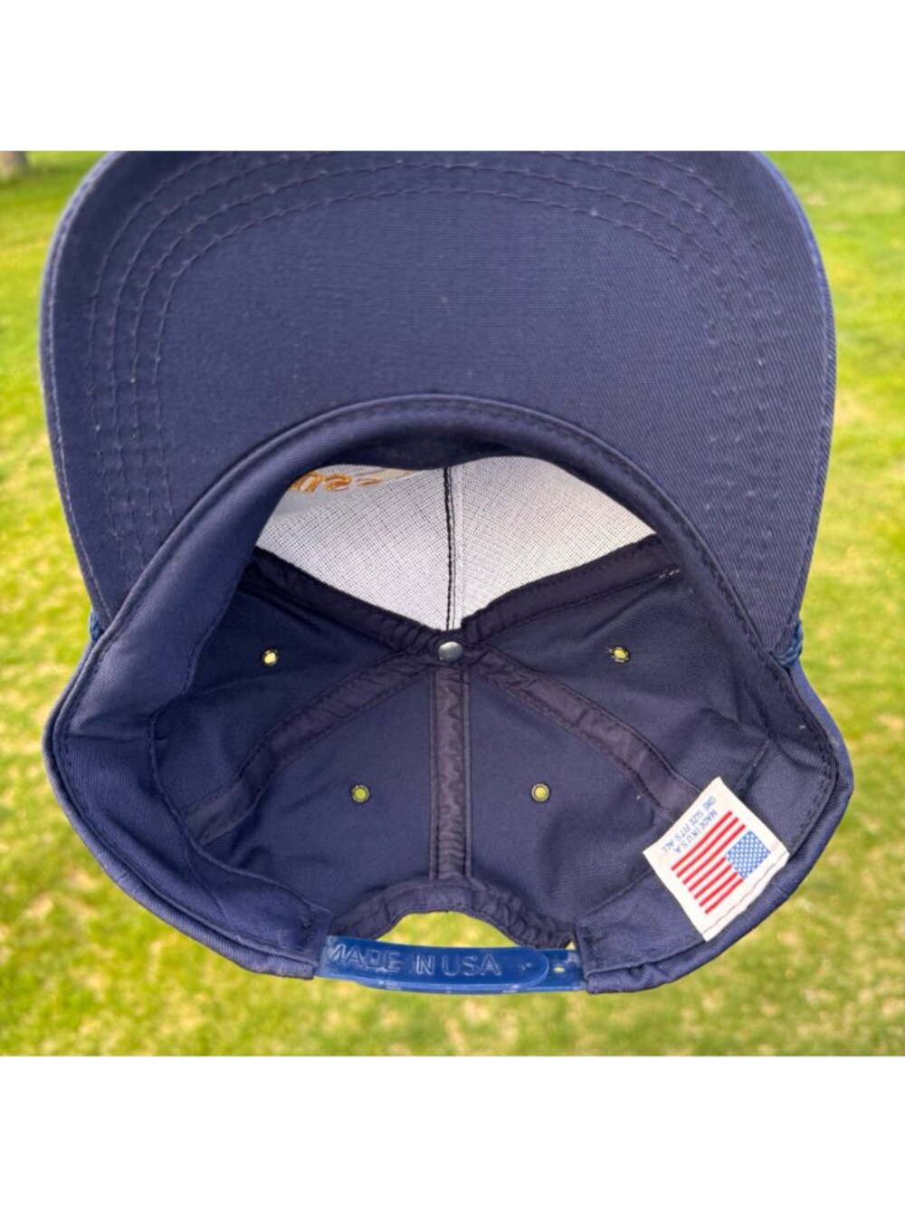 Pearl Harbor HI Snapback USS Arizona BB-39 Rope Hat Navy Blue One Size USA Vtg - Picture 13 of 14